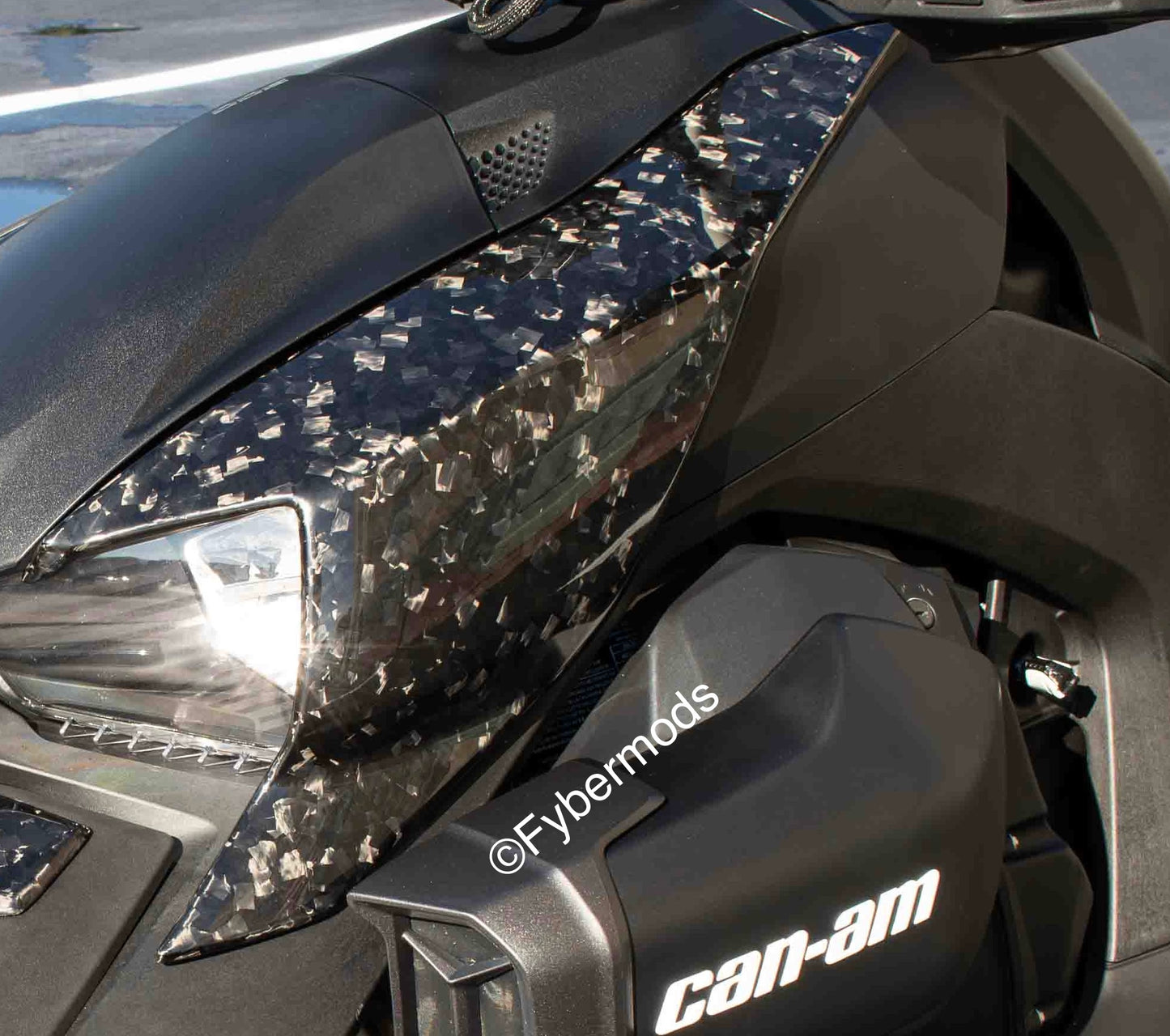 Ryker Side Accent Panels - Forged Carbon Fiber