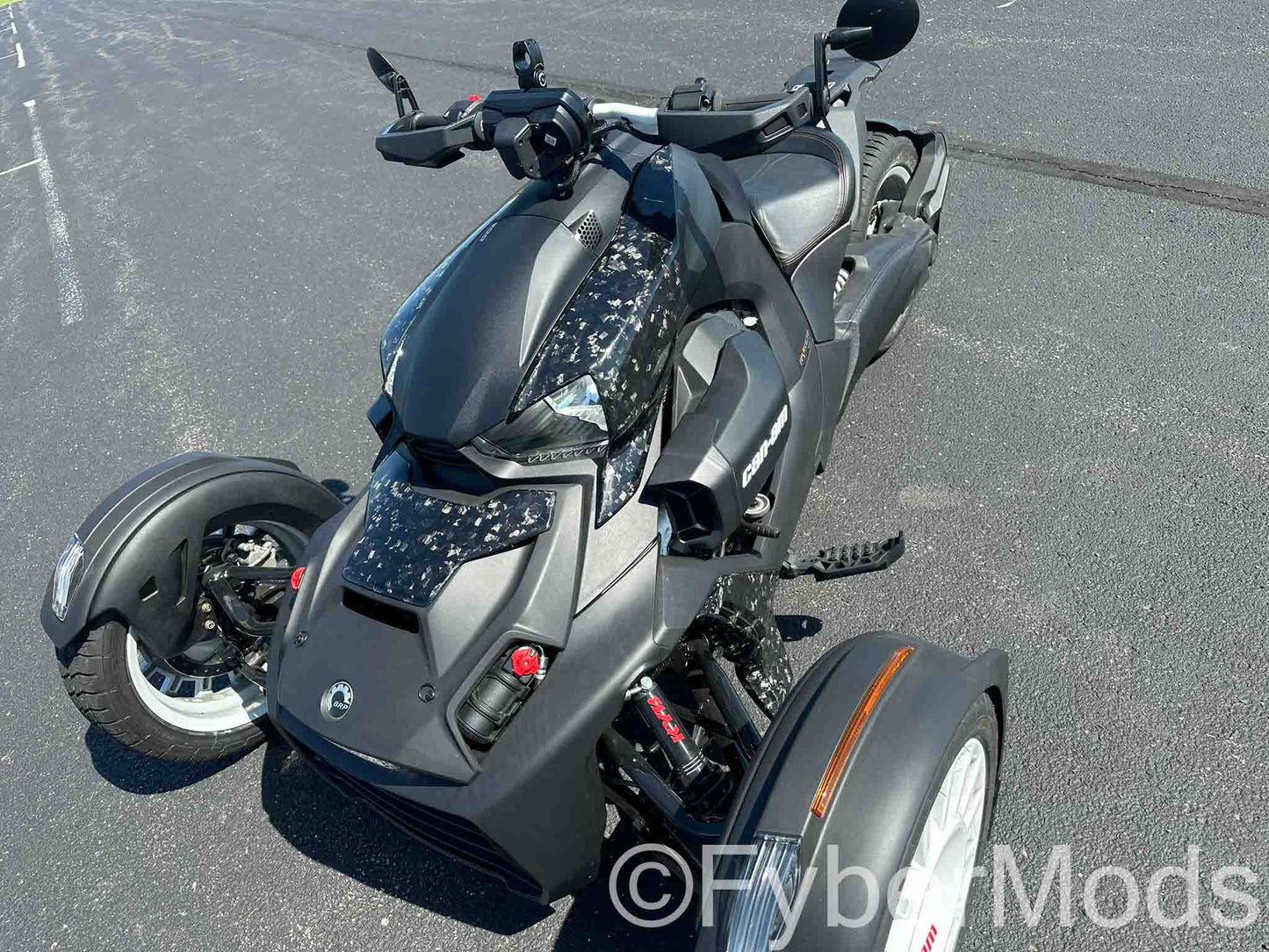 Ryker Lower Fairing Panels - Forged Carbon Fiber