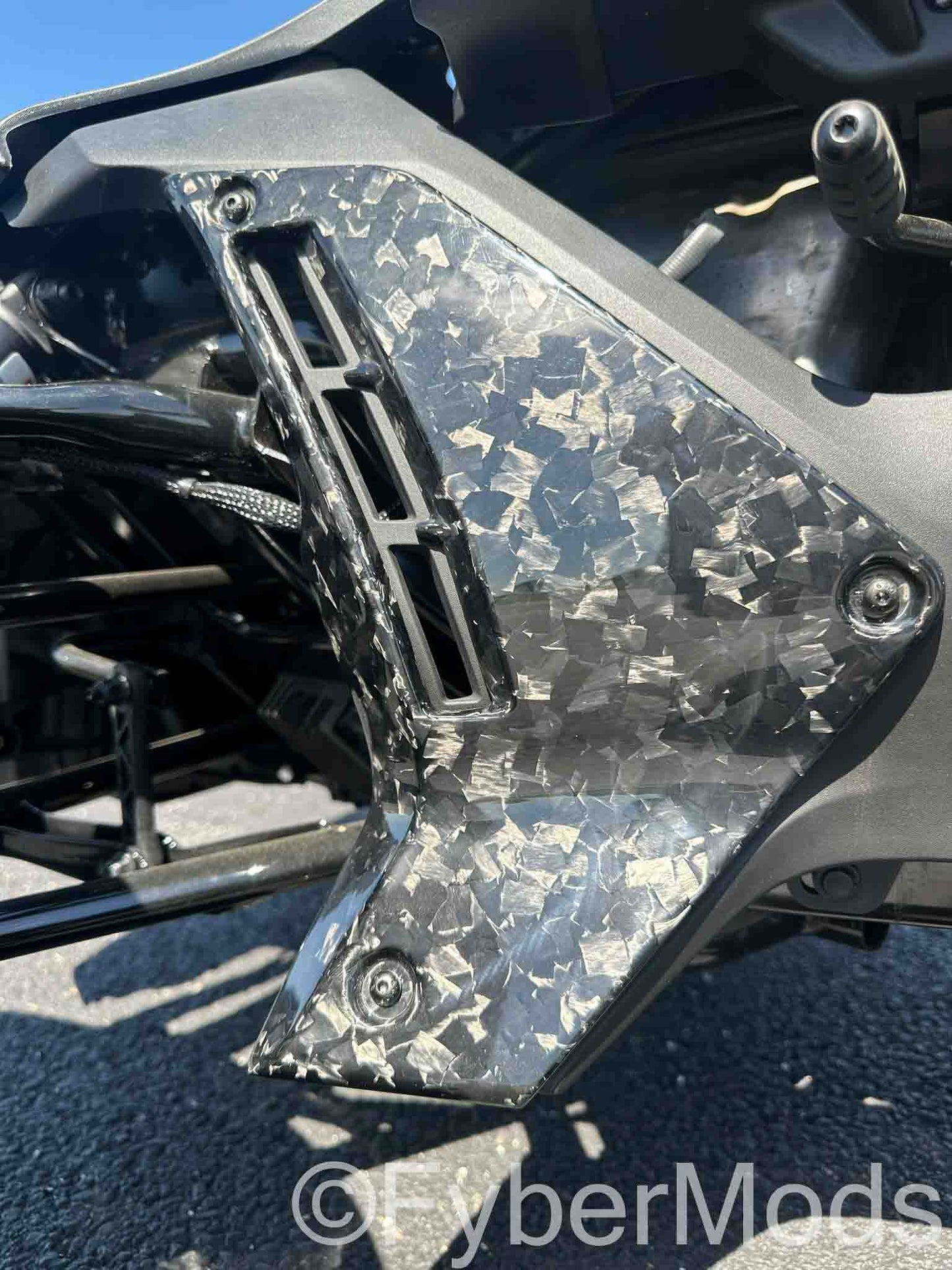 Ryker Lower Fairing Panels - Forged Carbon Fiber
