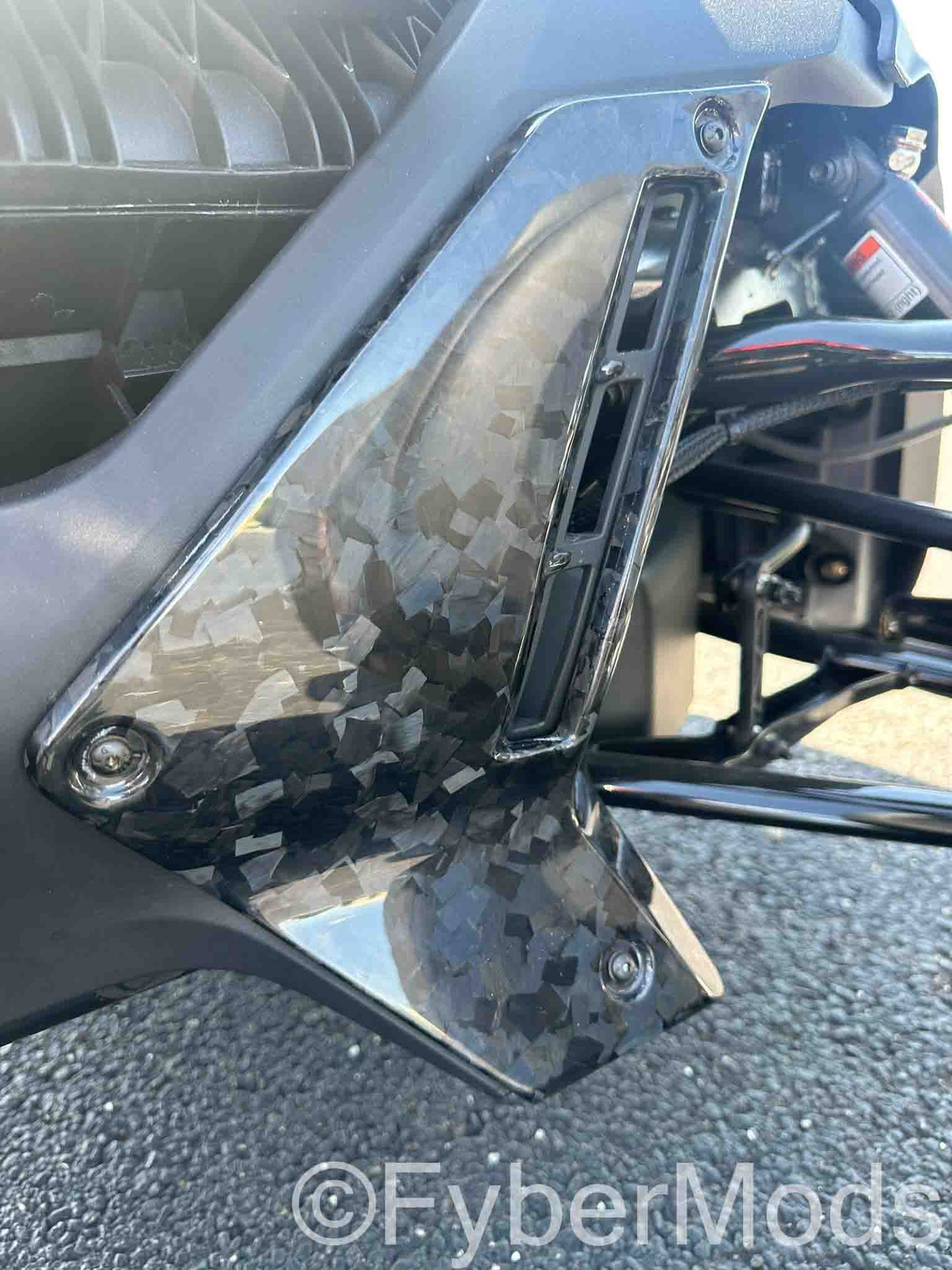 Ryker Lower Fairing Panels - Forged Carbon Fiber