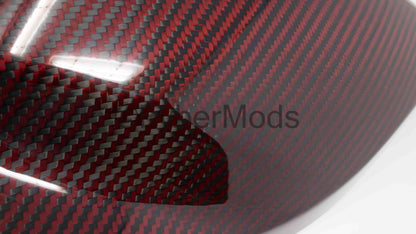 Ryker Side Accent Panels - Red Carbon Kevlar Twill Weave