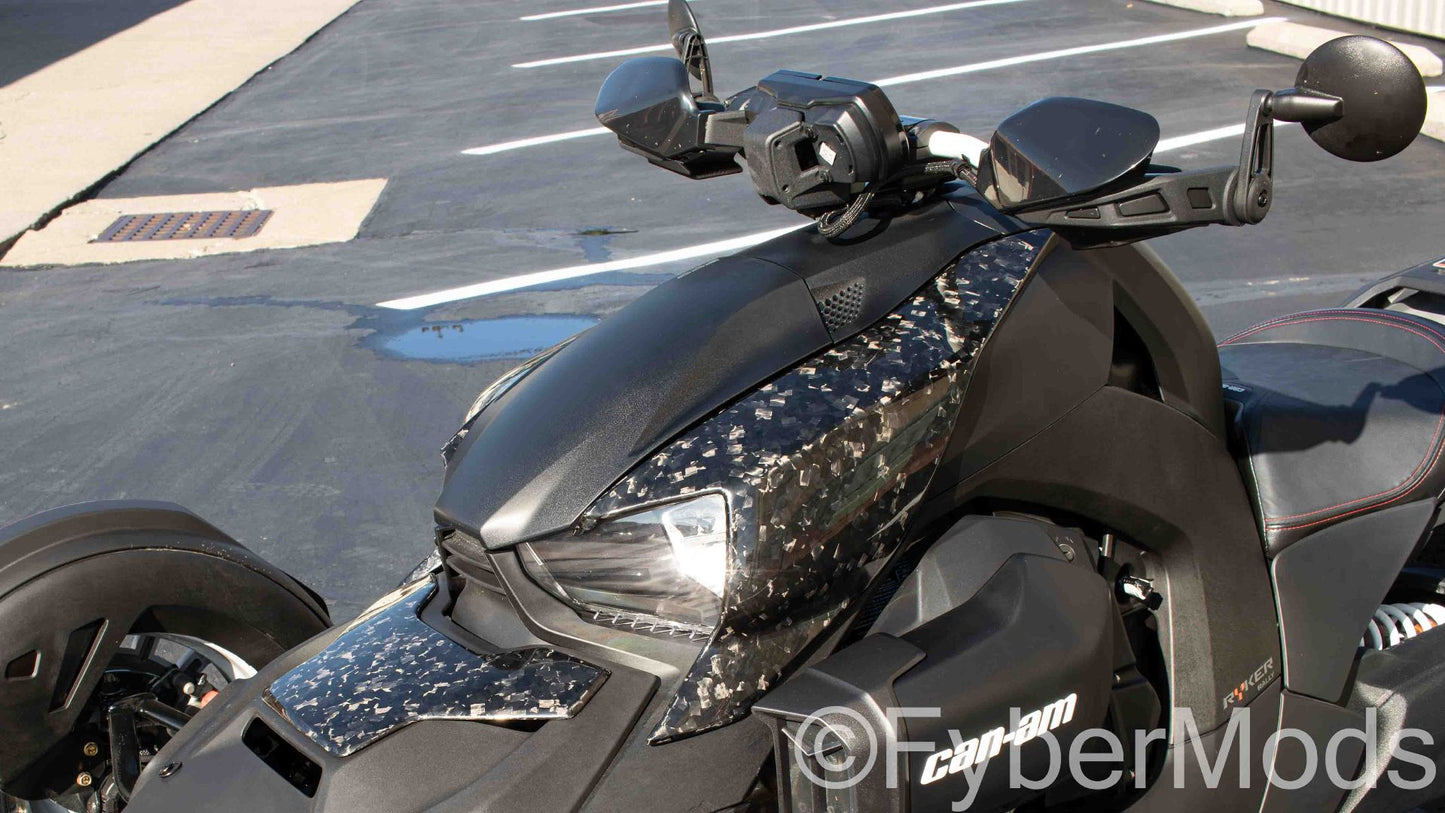 Ryker Hood Accent - Forged Carbon Fiber