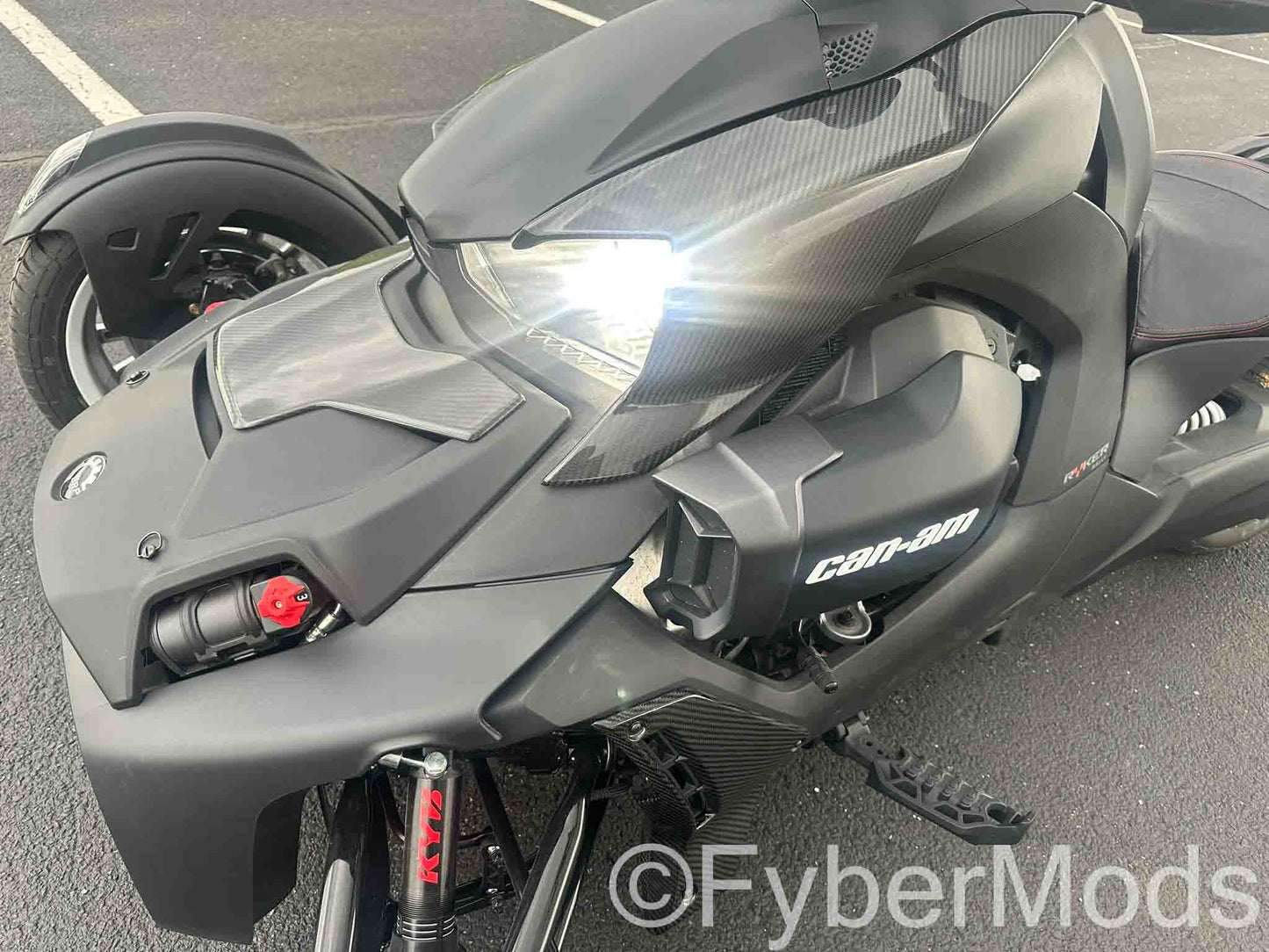 Ryker Lower Fairing Panels - 3K Carbon Fiber Twill Weave
