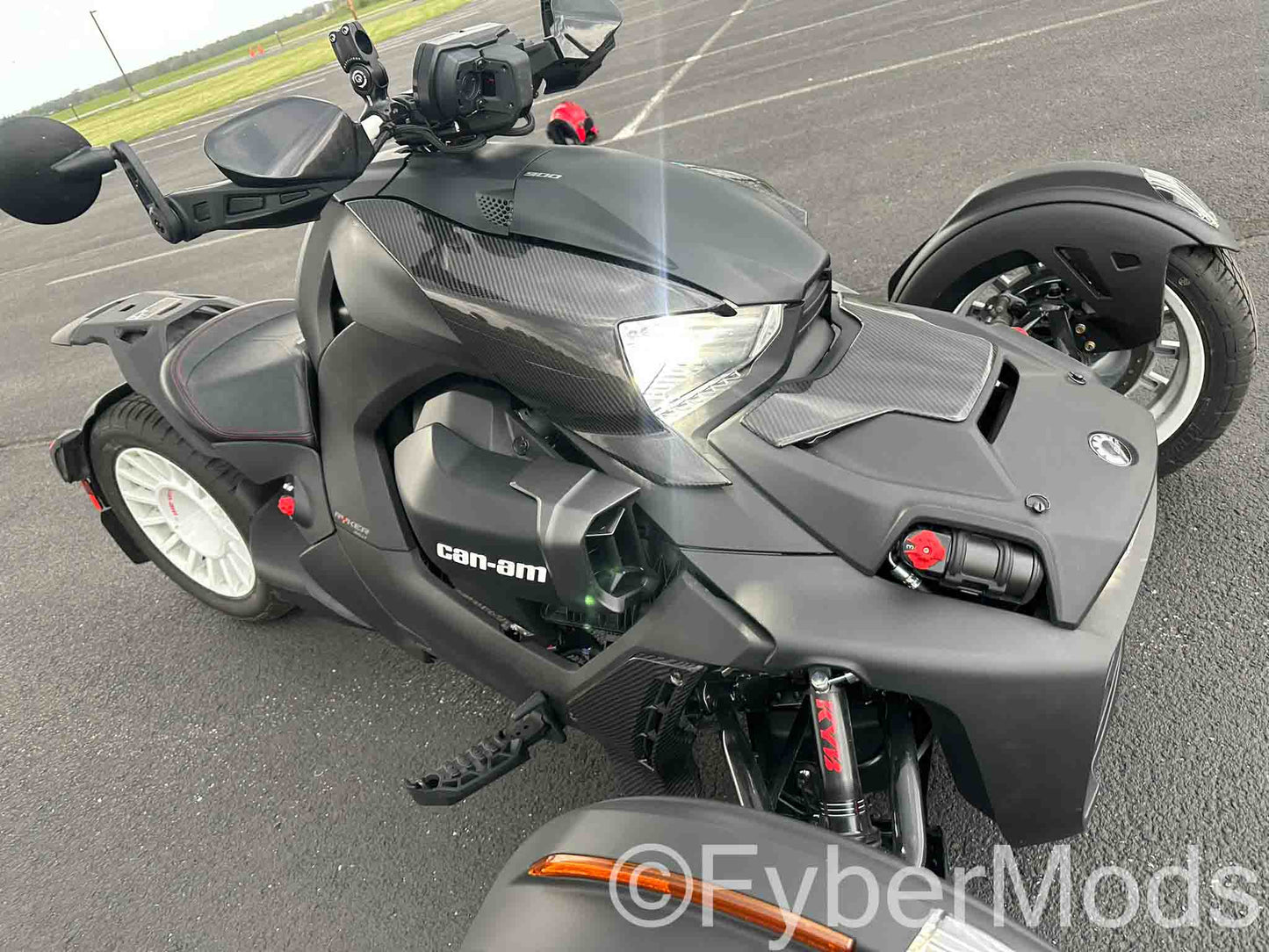 Ryker Lower Fairing Panels - 3K Carbon Fiber Twill Weave