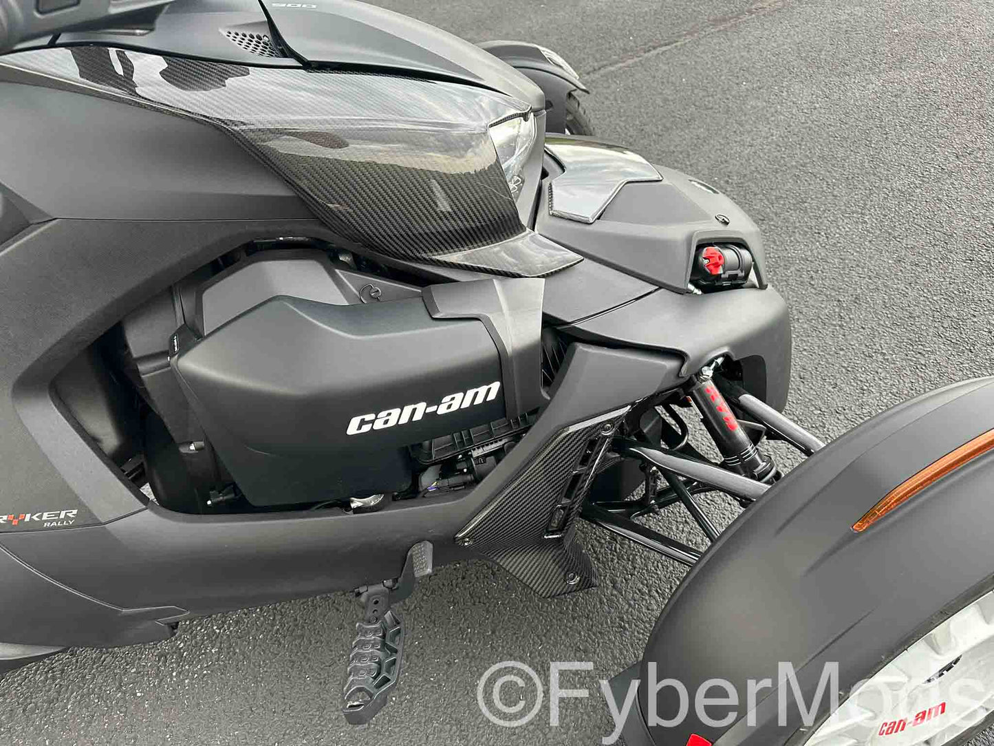 Ryker Lower Fairing Panels - 3K Carbon Fiber Twill Weave