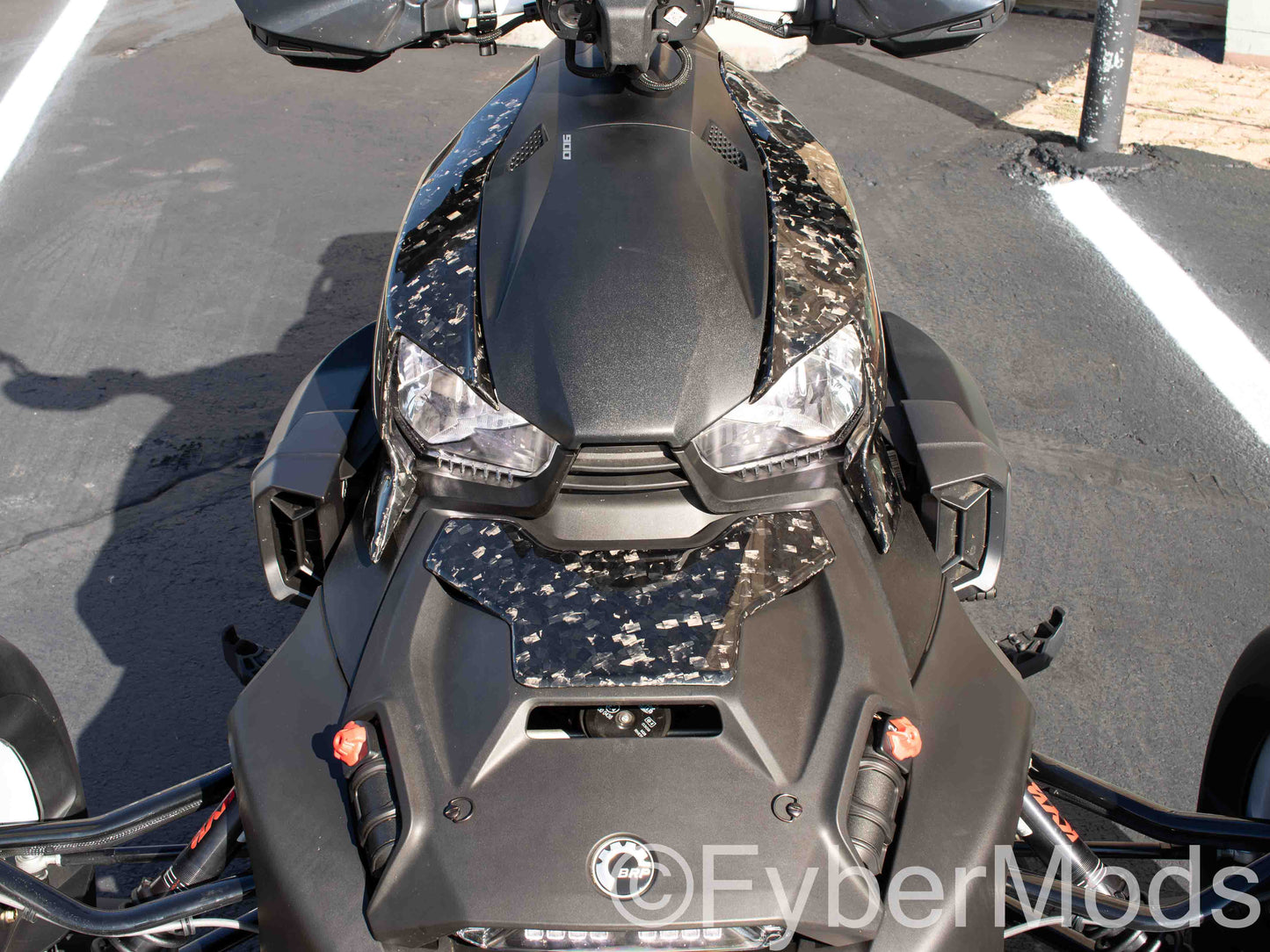 Ryker Hood Accent - Forged Carbon Fiber