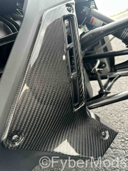 Ryker Lower Fairing Panels - 3K Carbon Fiber Twill Weave